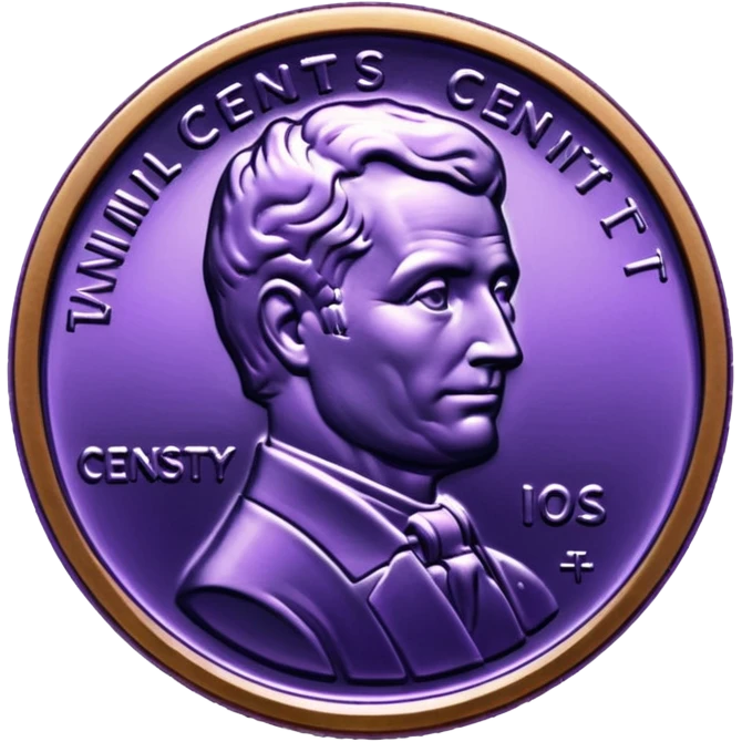 purple american cent emoji