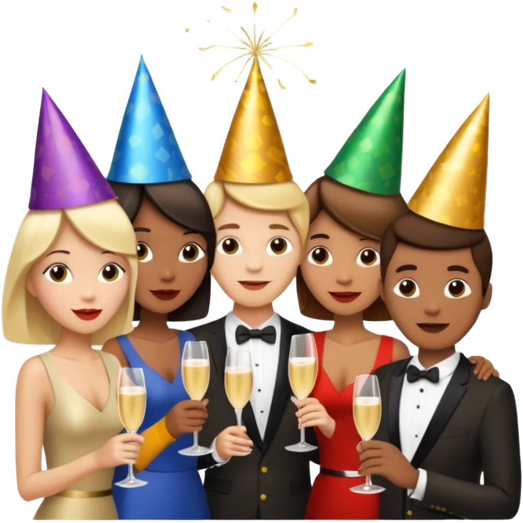 people having a party emoji