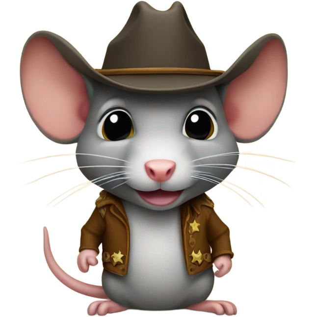 Cowboy rat emoji