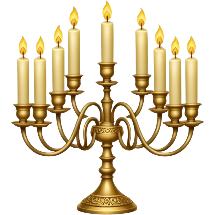 A simple chandelabra emoji