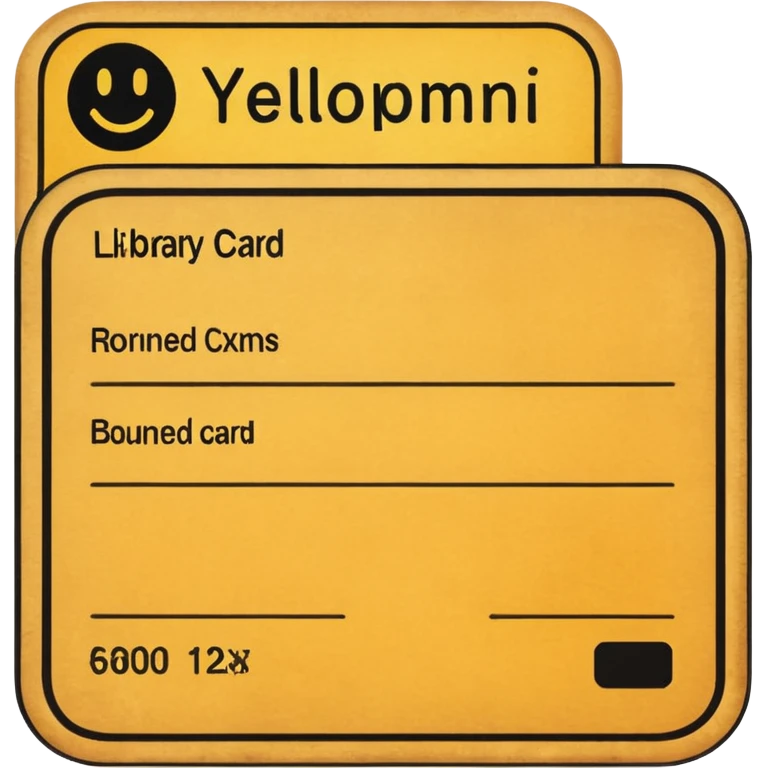 Library card
 emoji