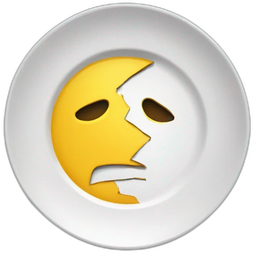 Broken plate emoji