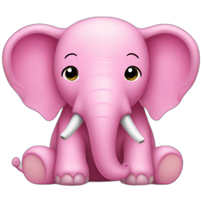  Pink elephant  emoji