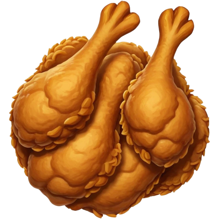 Fried chicken emoji