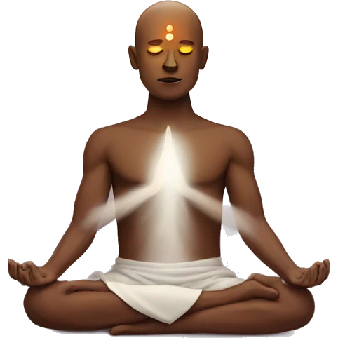 Chakra man meditating  emoji