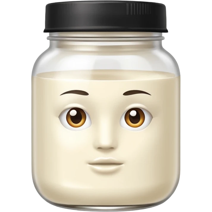 WHITE hair mask in a jar THE PRODUCT WITHOUT MOUTH AND EYES  emoji