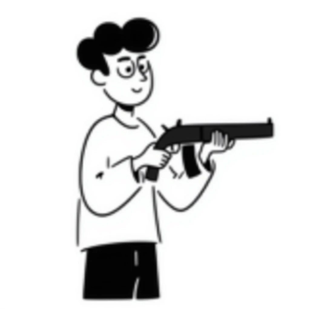 guy holding a firearm emoji
