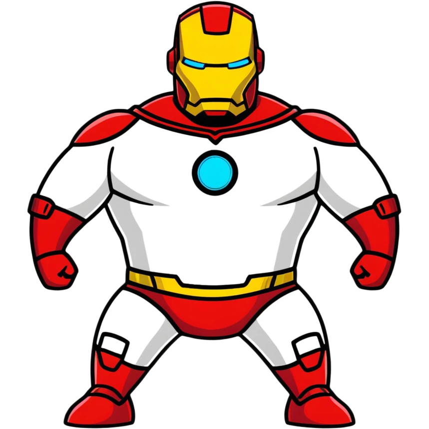 Captain underpants in iron man suit  emoji