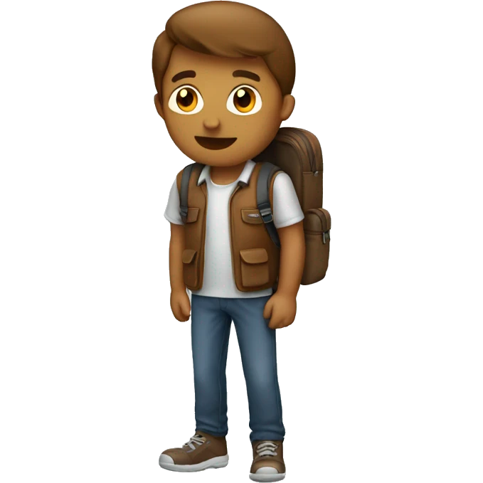 brown backpack emoji