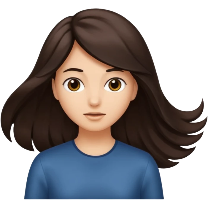 Hair flipping  emoji