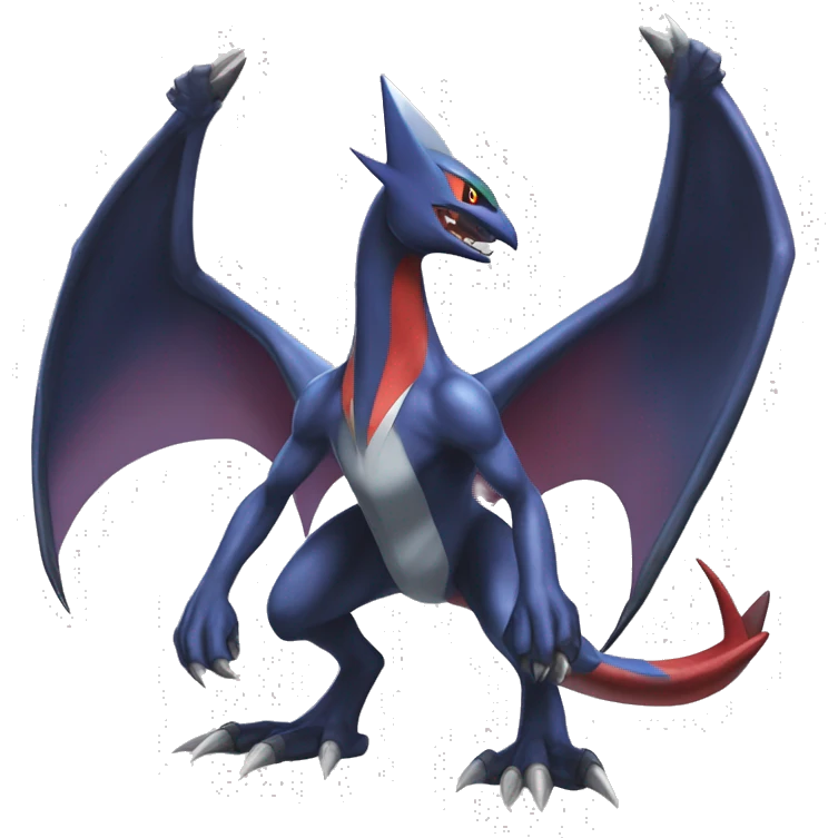 Edgy Cool Nargacuga-Noivern-Latias-Garchomp-Pokémon Full Body emoji