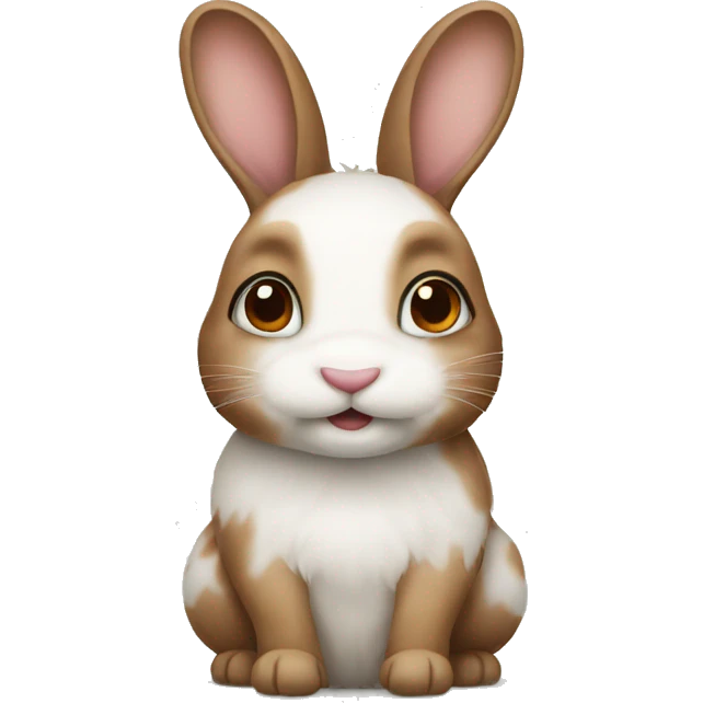 Bunny with brown spots emoji