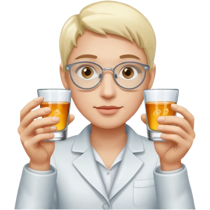 holding hand mini shot glasses emoji