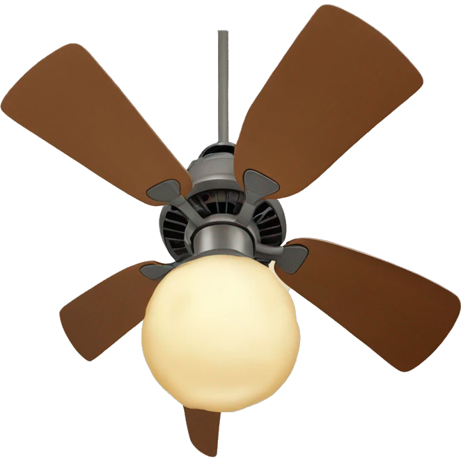 Anthropomorphic ceiling fan  emoji
