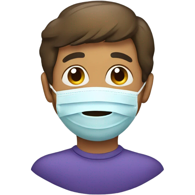 A father with  mask emoji