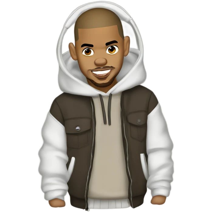 Cartoon Chris Brown  emoji