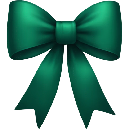 dark green bow emoji