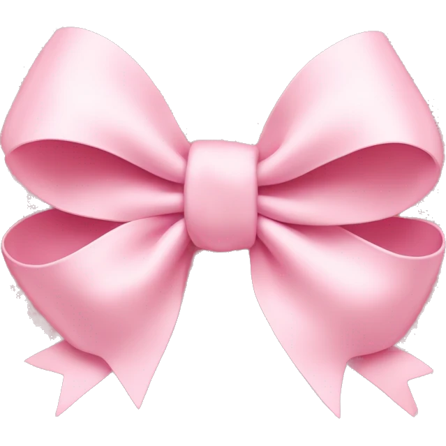 light pink bow on light pink bow emoji