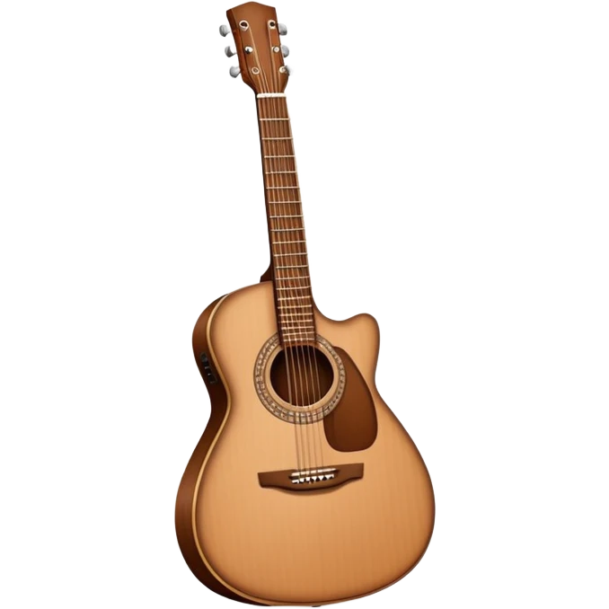 Brown guitar  emoji