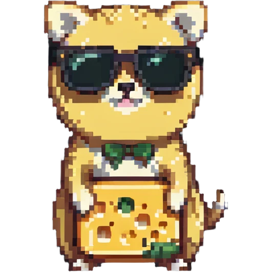 cheese wearing sunglasses emoji