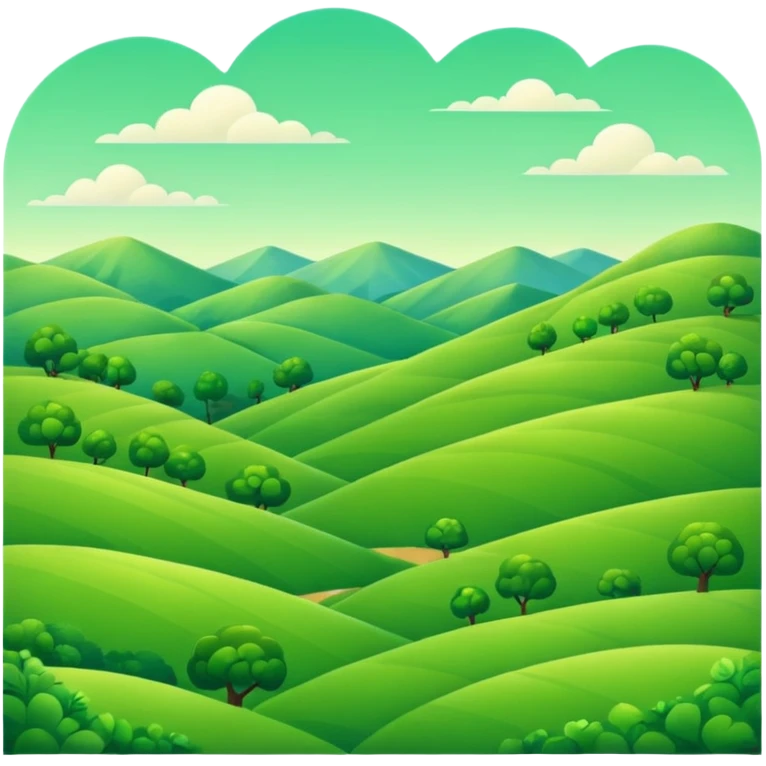 paisaje verde  emoji