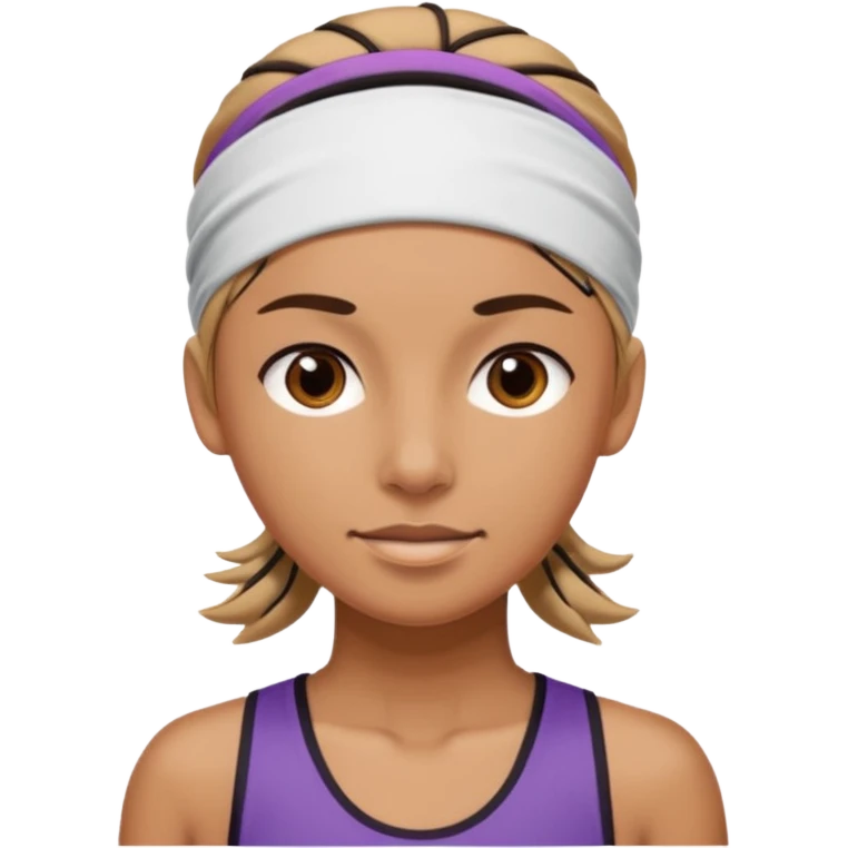 athlete with head band emoji