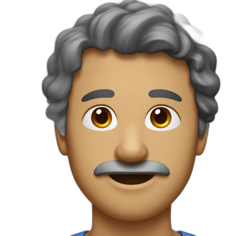 homme qui je peinse le haut du née pour montrée qQUIL EST DESSESPERER emoji