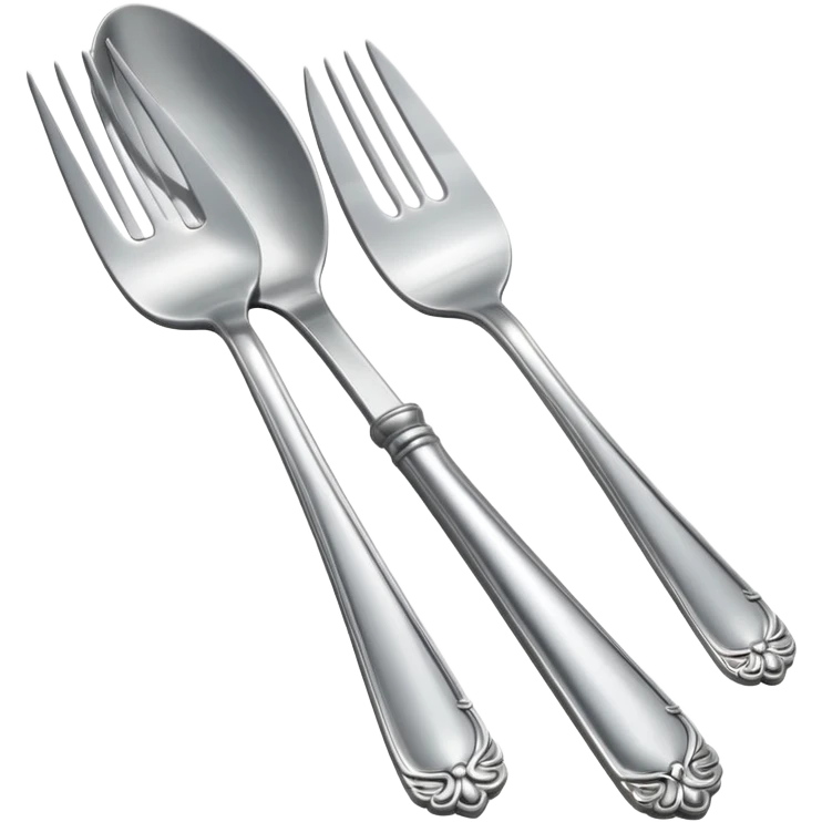 silver cutlery emoji