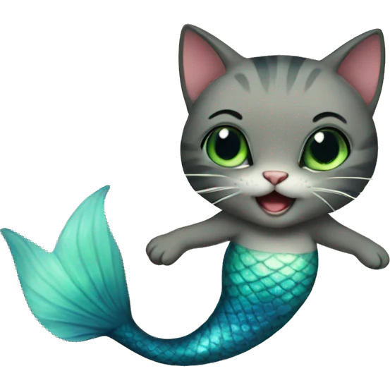 mermaid cat emoji