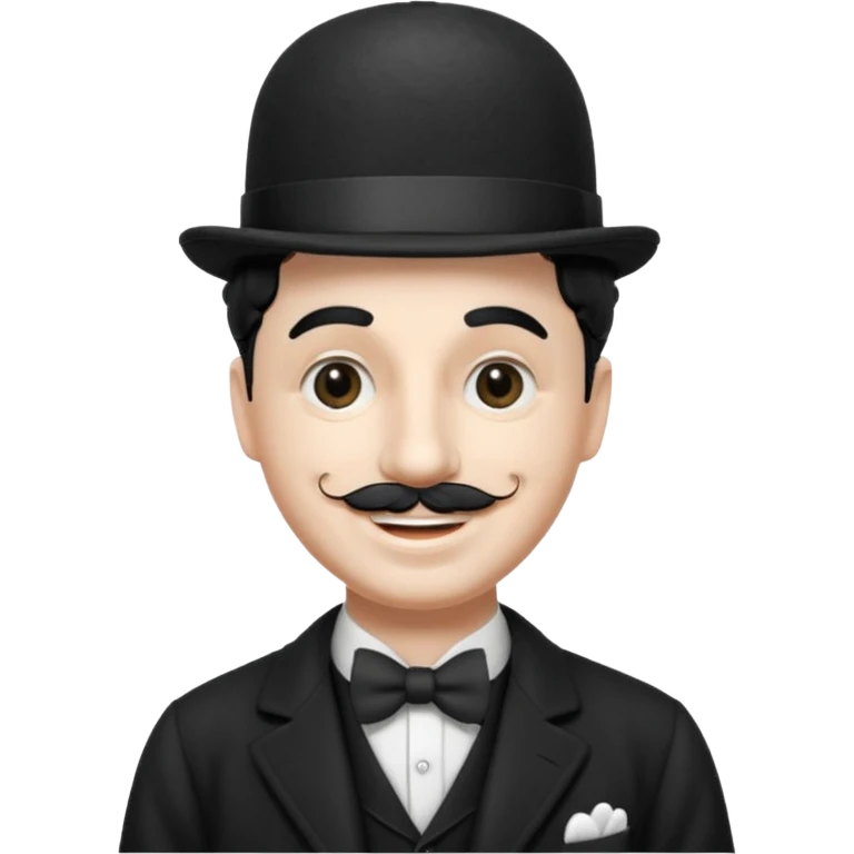 Quiero una imagen graciosa de charles chaplin por favor emoji