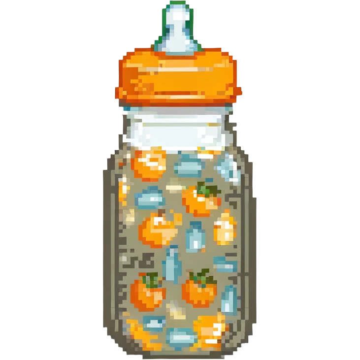 baby bottle with orange lid emoji