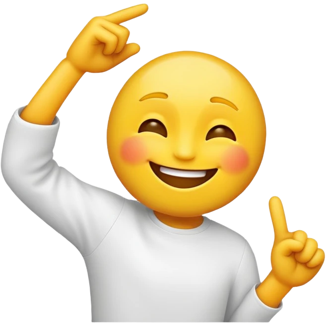 Make a yellow emoji dabbing  emoji