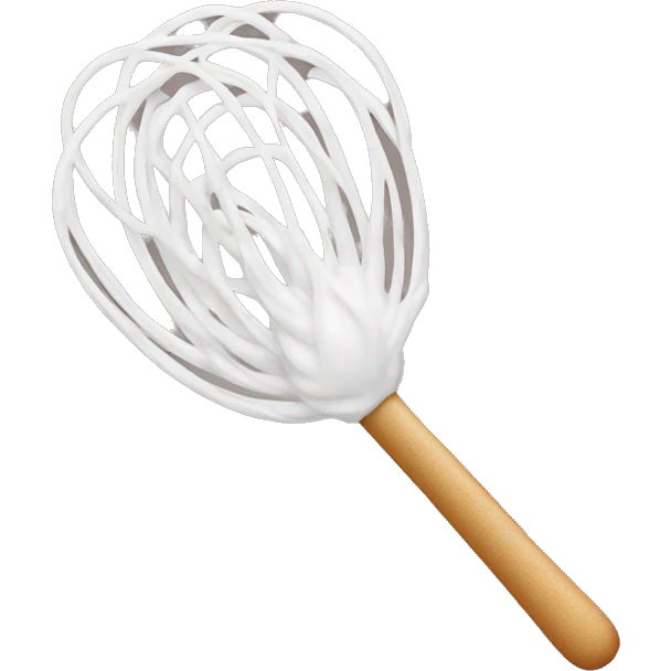 Whisk with frosting emoji