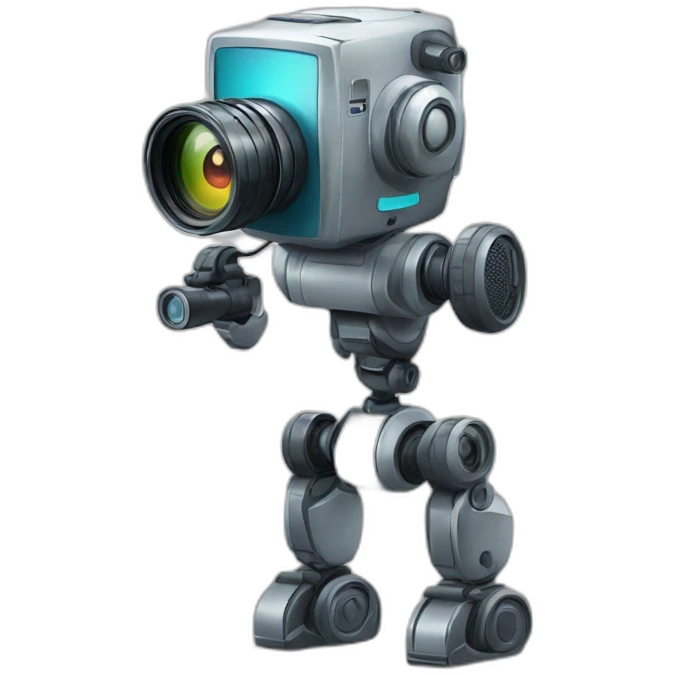 robot with video camera emoji