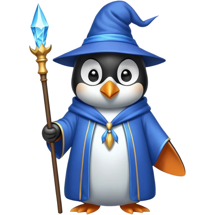 Penguin Wizard emoji