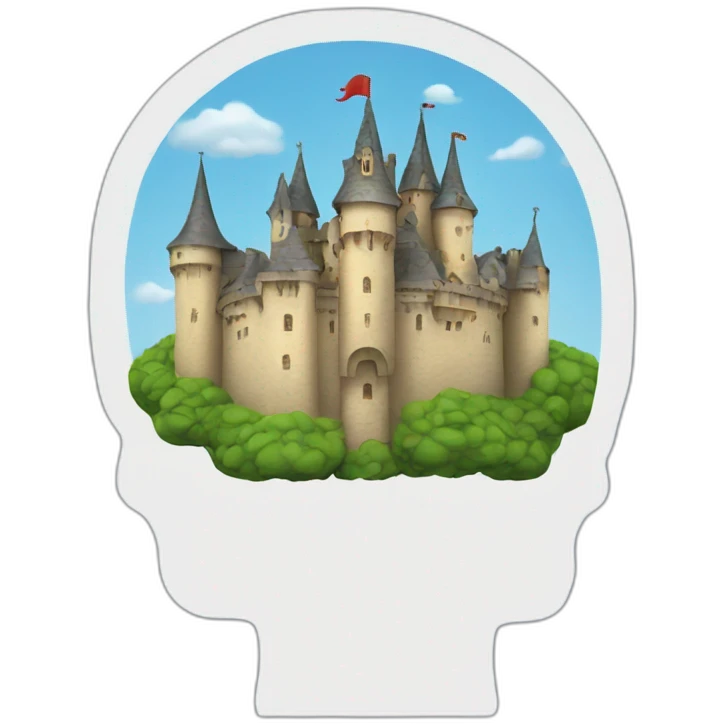 castle on a brain emoji
