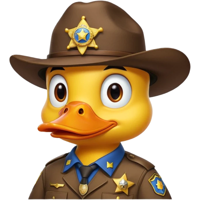 Sheriff duck emoji