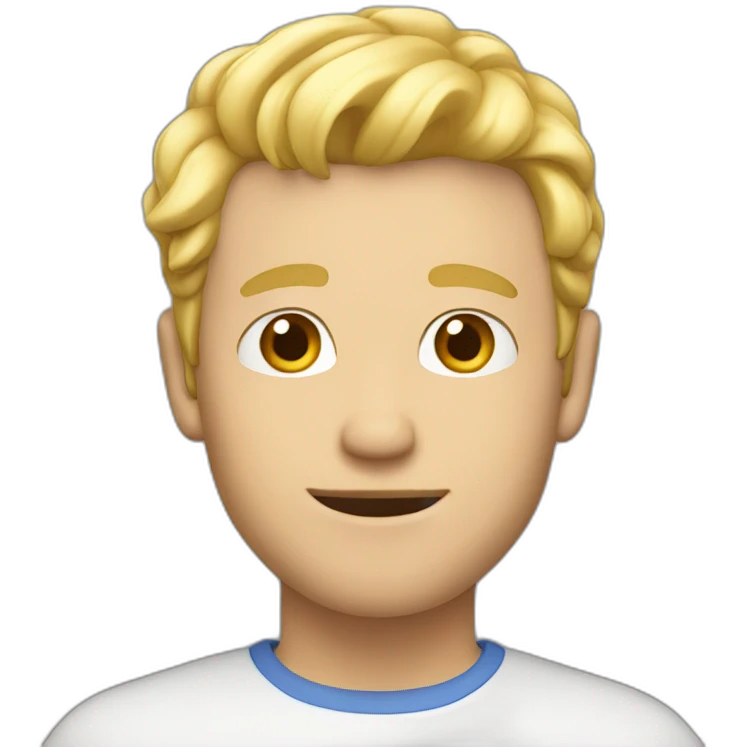 Guy with blond hair emoji
