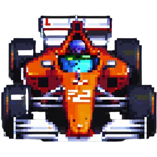 pixel art f1 cars emoji