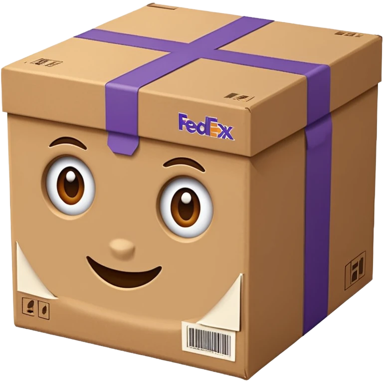 FedEx delivery parcel emoji