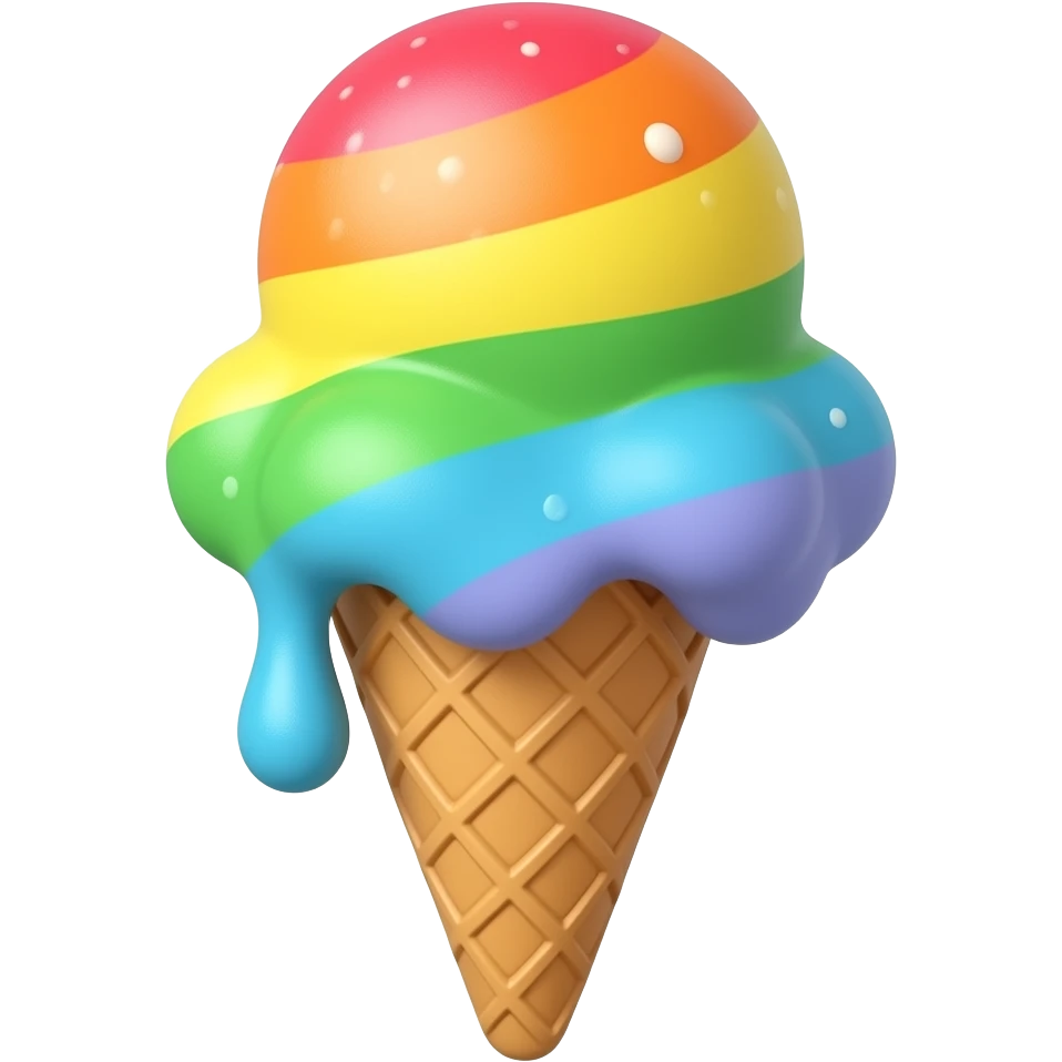 rainbow ice cream emoji