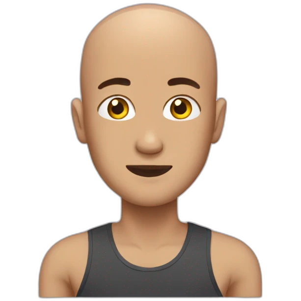 Runner bald emoji
