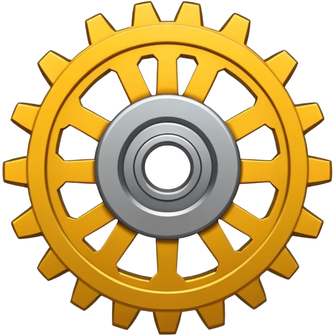 yellow gear cog emoji