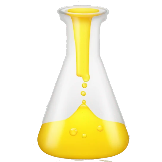 erlenmeyer filled by yellow liquid emoji