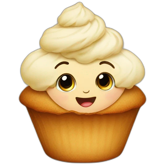 baby inside a muffin emoji
