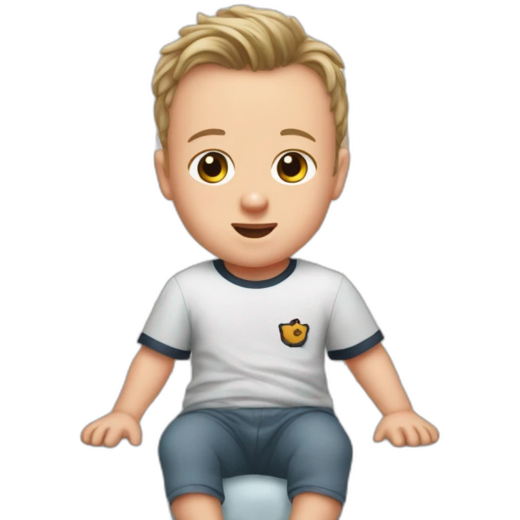 Jonathan Toews as a toddler in a crib emoji