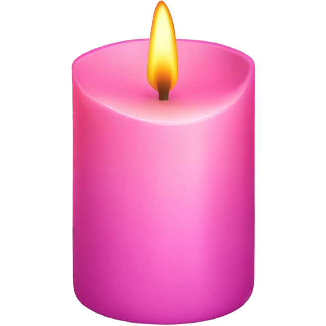 Pink candle emoji