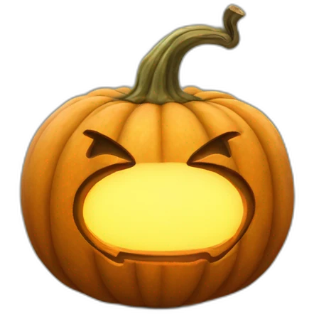 mind blown pumpkin emoji