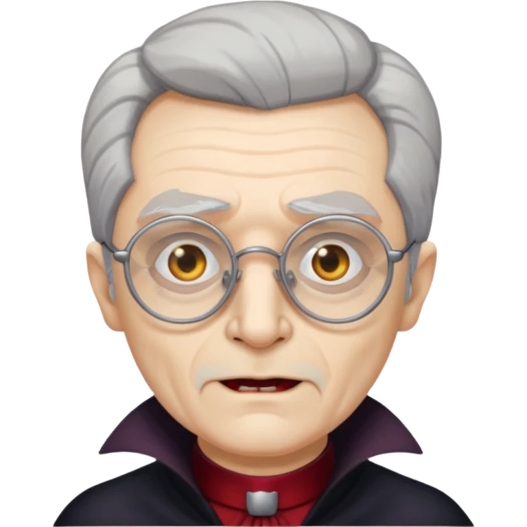 spectacled old vampire emoji