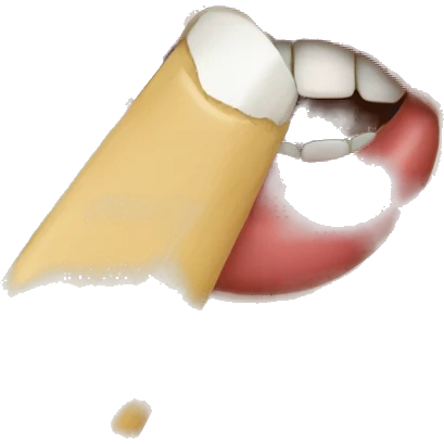 Face biting a nail emoji